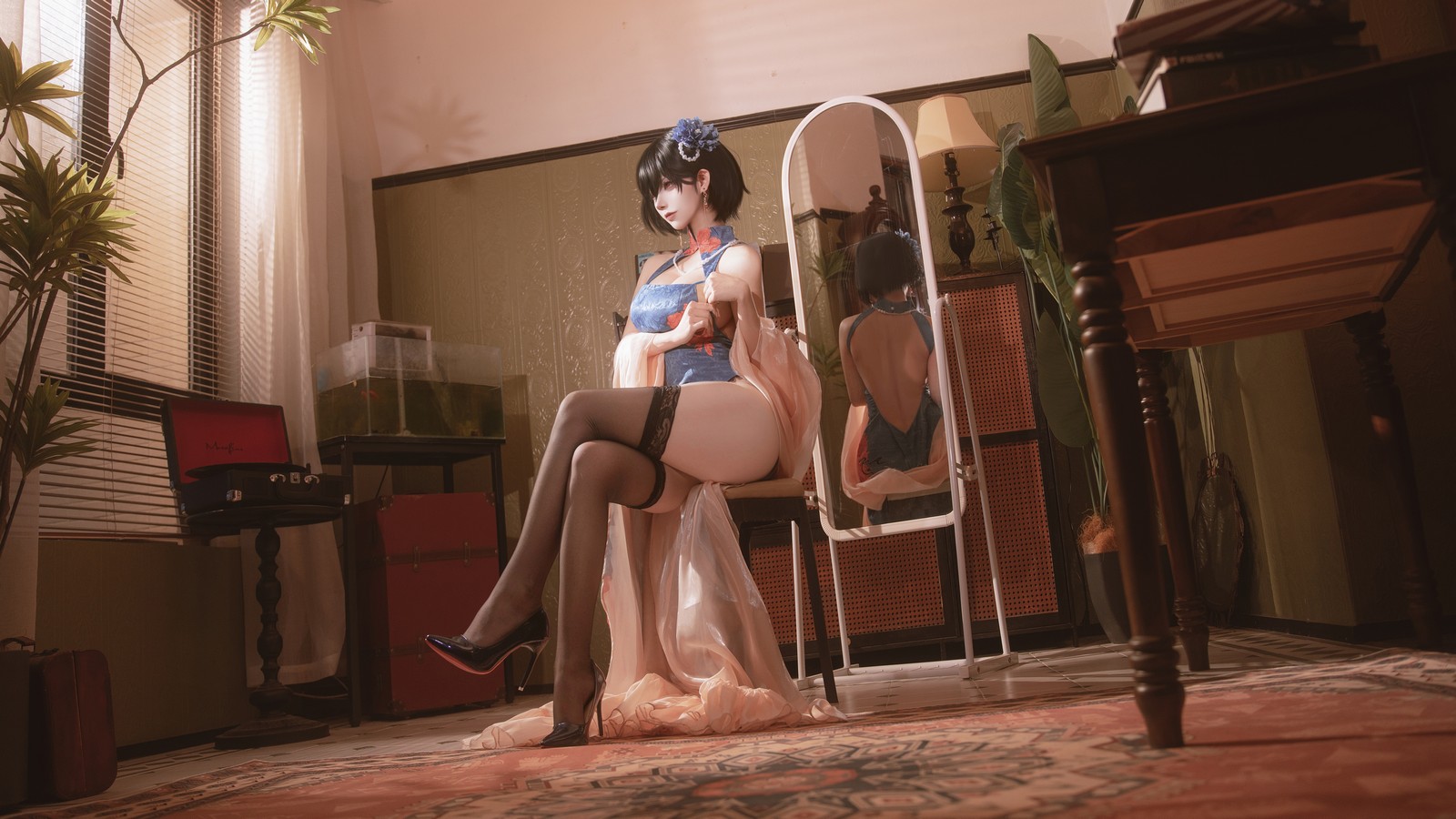 Seya-狮砸 – 碧蓝航线 建武 Cosplay 高清写真（8P-136.8MB）插图4