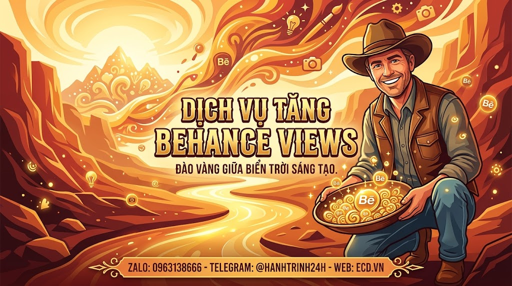 dịch vụ tăng behance views cao cấp tăng like
