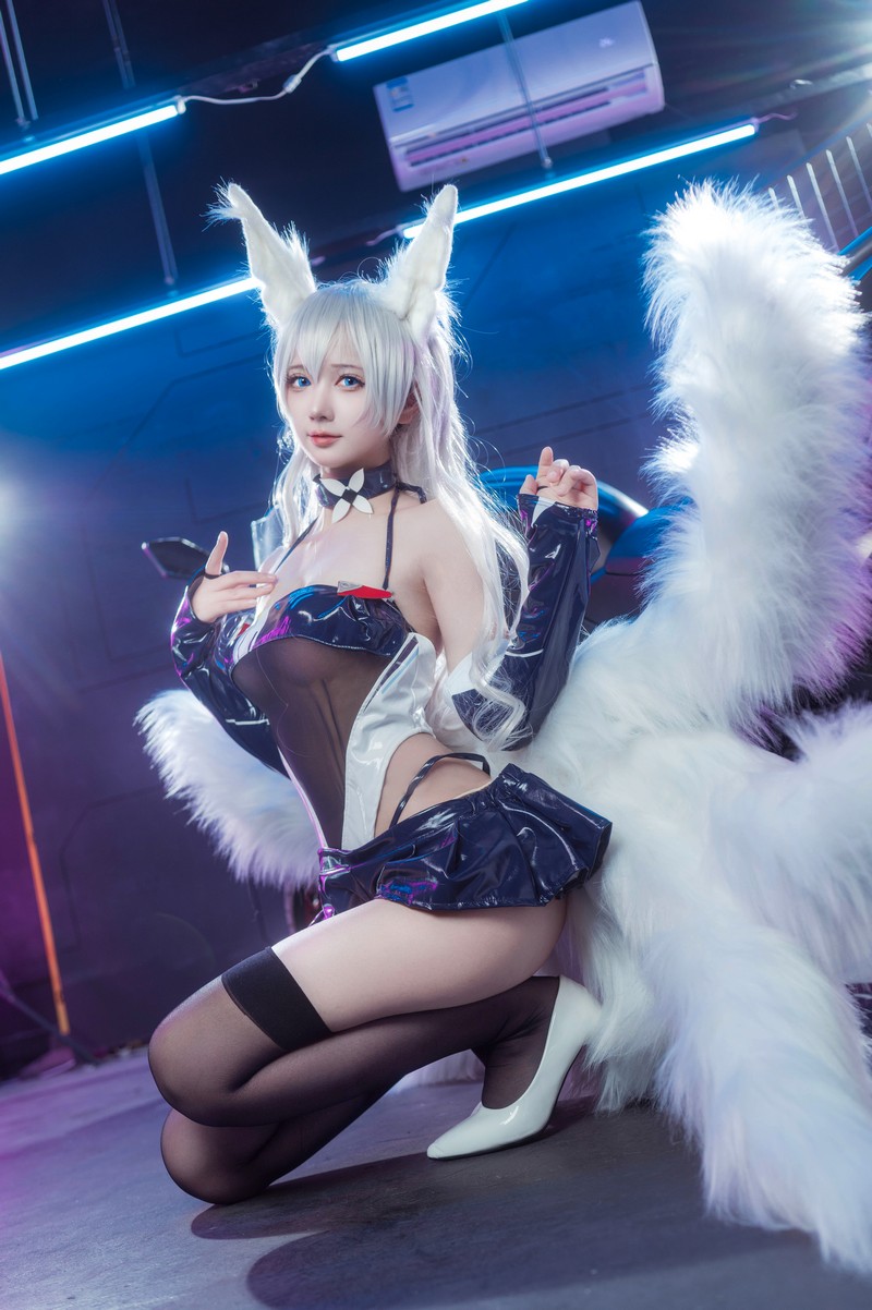 艾西Aiwest 碧蓝航线巴尔的摩&信浓赛车女郎Cosplay写真图集 双人高清图集 47P (200.7M)插图5