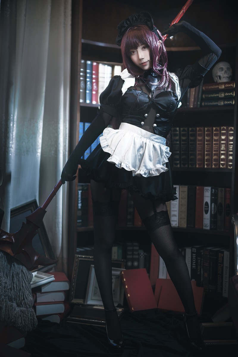 切切Celia 斯卡哈女仆 Scathach Cosplay Fate Grand Order 写真 14P插图