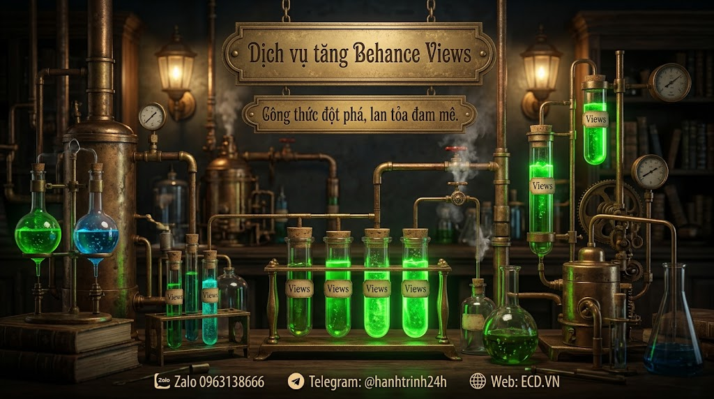 dịch vụ tăng behance views bền vững cho project