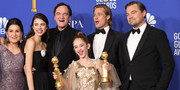 77th Golden Globe Awards David-heyman-shannon-mcintosh-margaret-qualley-quentin-news-phot
