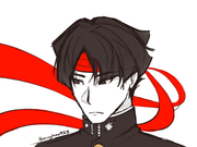 doodle of kazuma asogi from the  great ace attorney.