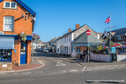 Queen Street at the junction with Lansdown Road, Bude.