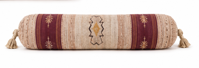 Burgundy Bolster Pillow