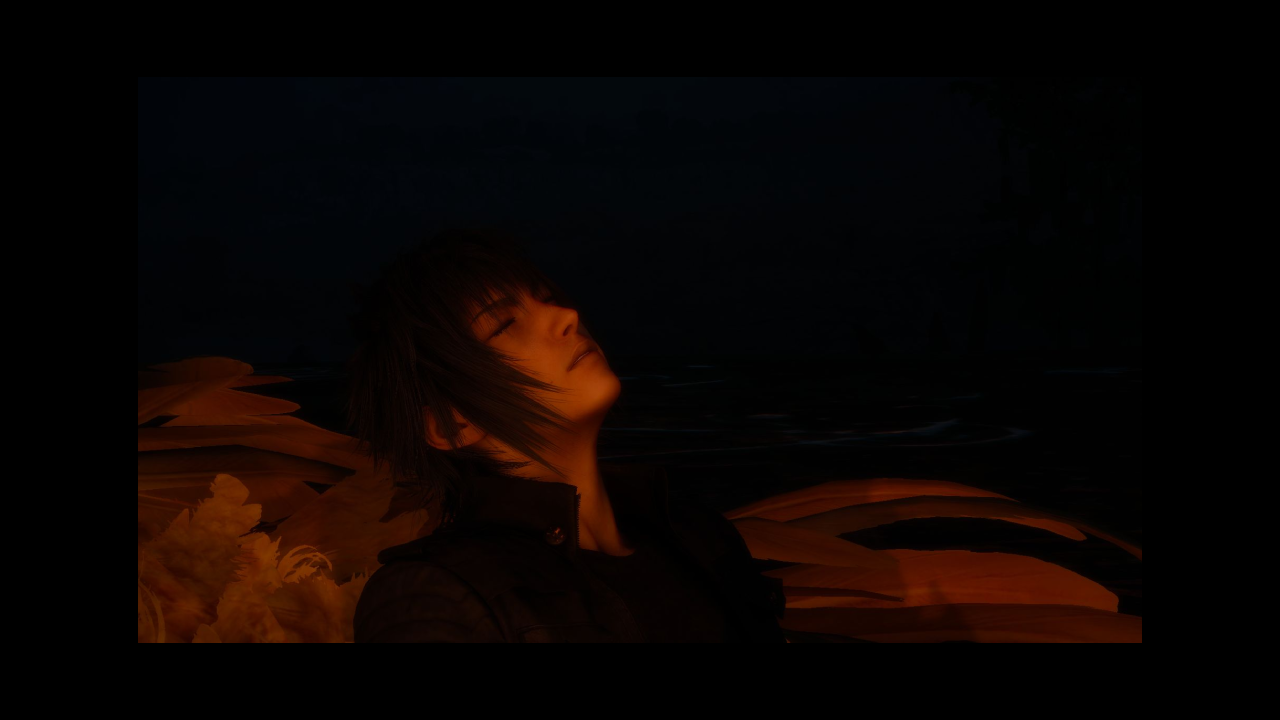 noct sleepin on chocobo awww