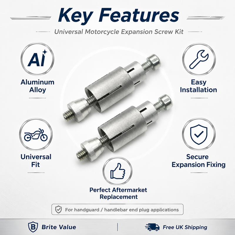 Motorcycle expansion screw installation application