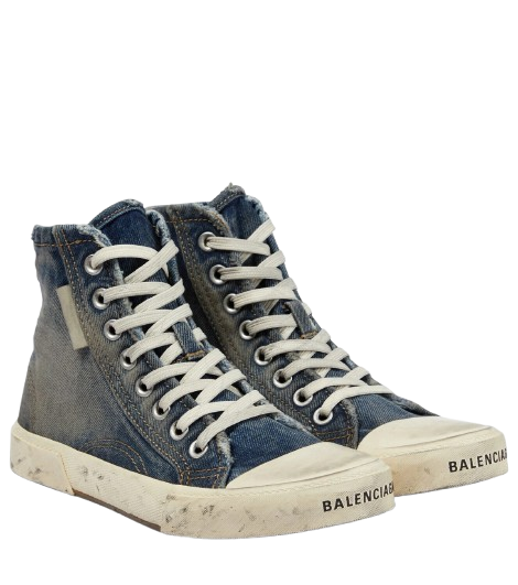 Balenciaga Denim Destroyed Sneakers