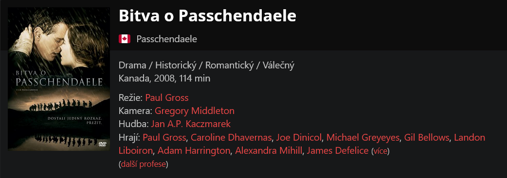 Re: Bitva o Passchendaele / Passchendaele (2008)