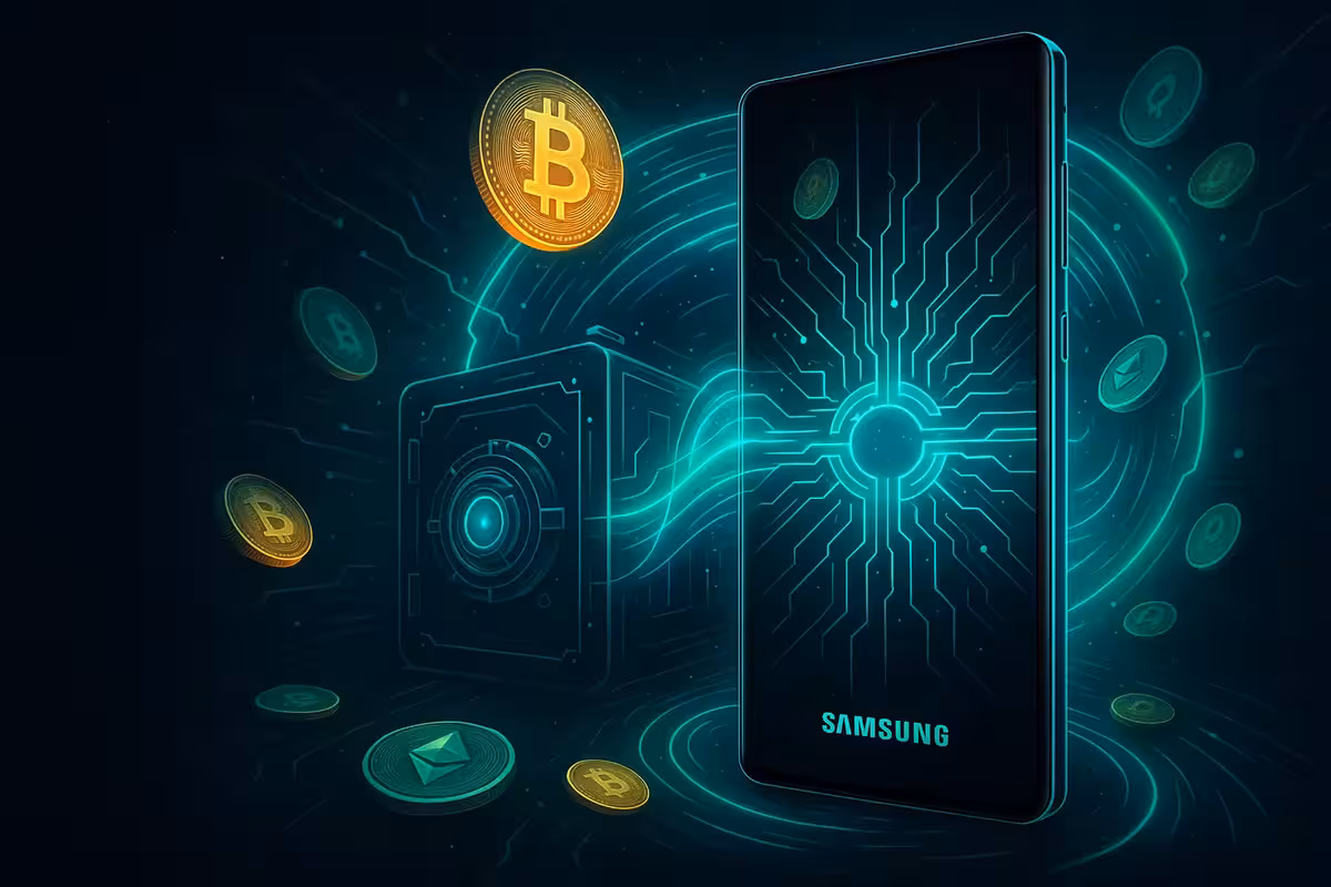 Samsung Mergulha de Cabeça no Crypto: Quando Seu Galaxy Vira uma Carteira de Bitcoin Mais Quente que um ETF Aprovado