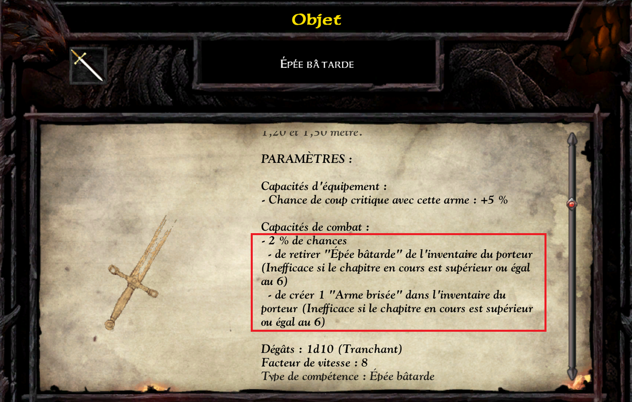 arme brisable 1