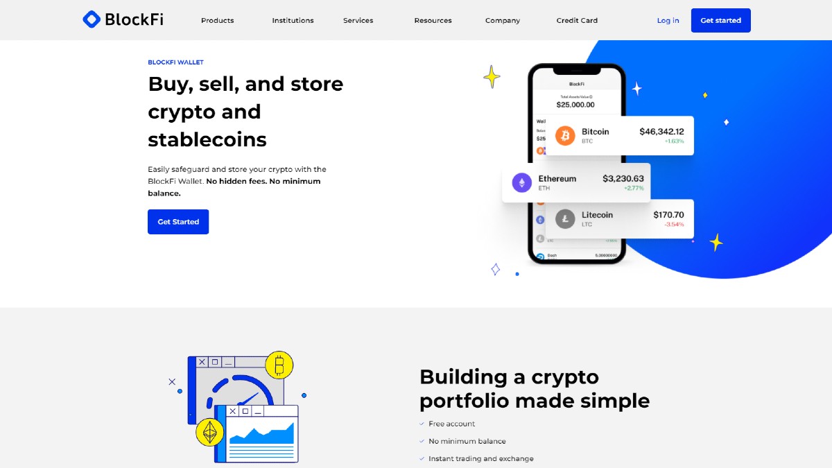 BlockFi Login Banner