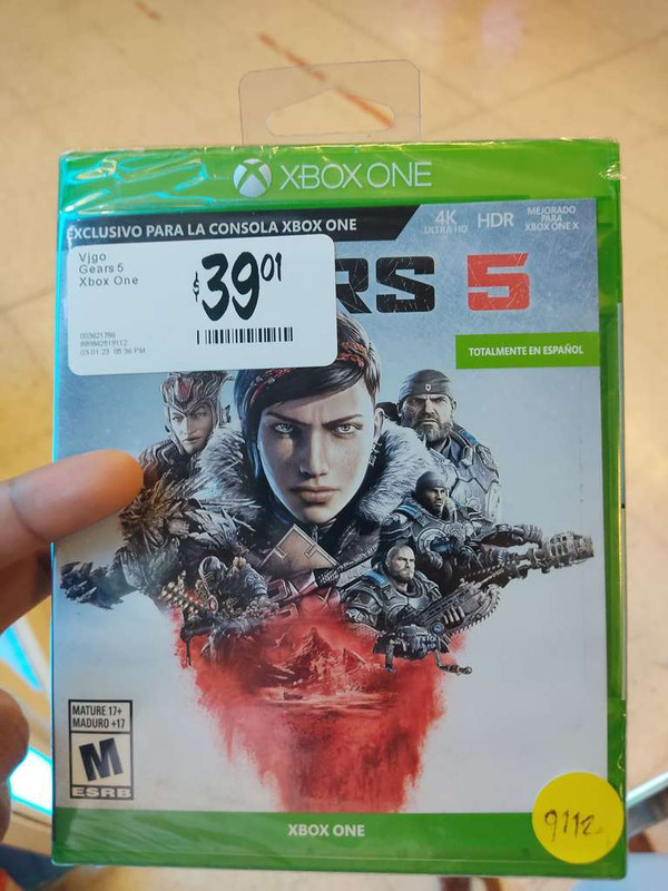 Chedraui: Gears of war 5 en 39 pesos 
