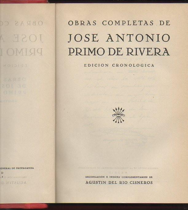 22469434203 - Obras de José Antonio Primo de Rivera edición cronológica (Audiolibro Voz Humana)