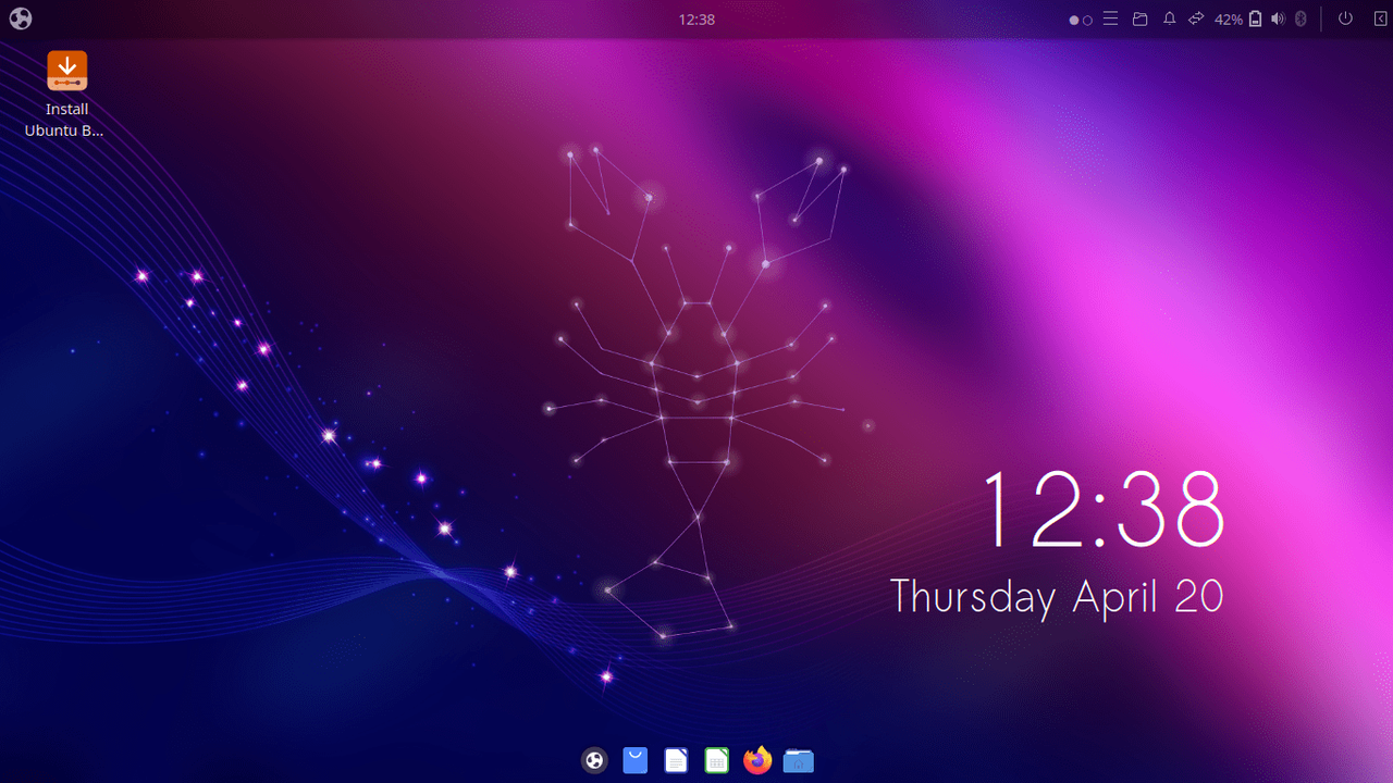 Ubuntu Budgie Lunar Lobster 23.04 screenshot desktop
