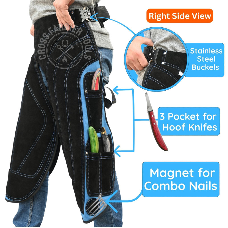 Right Side Knife Pockets and Magnet