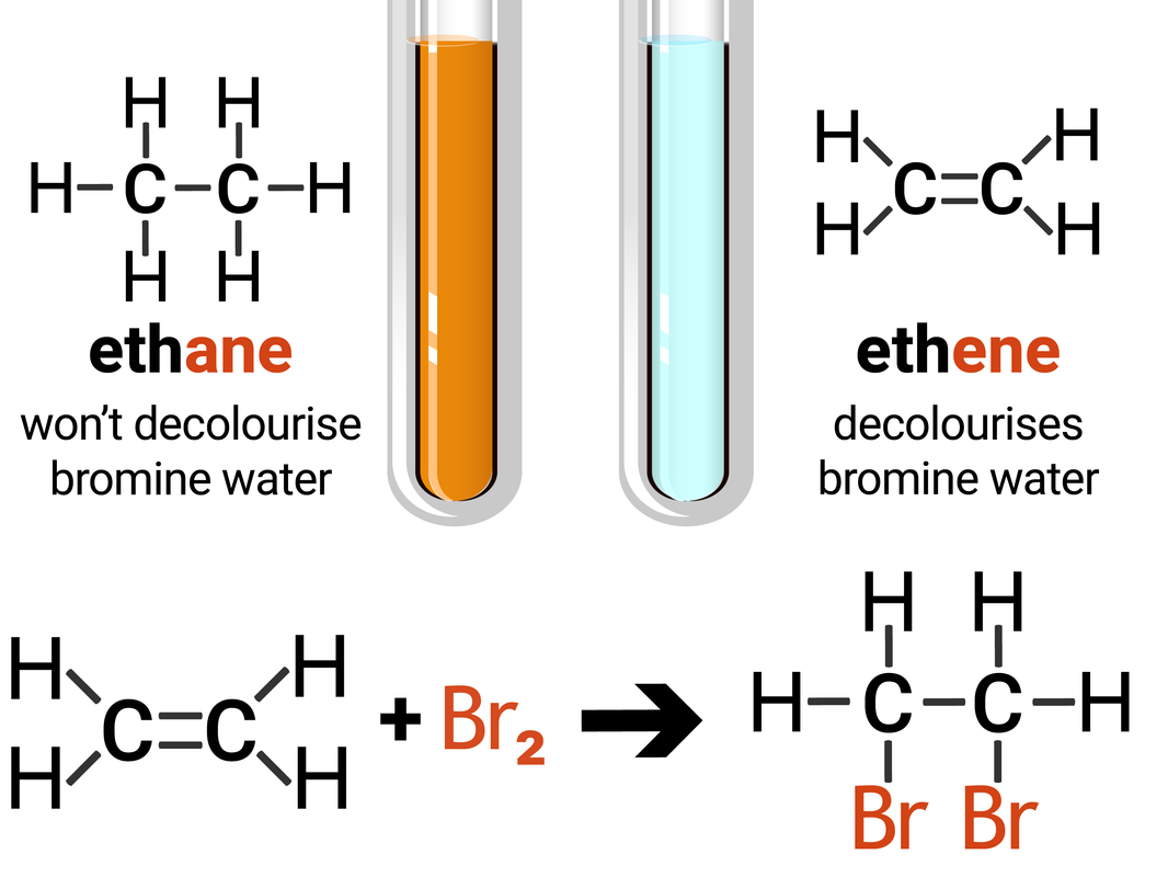 Testing for Alkenes (bromine water)