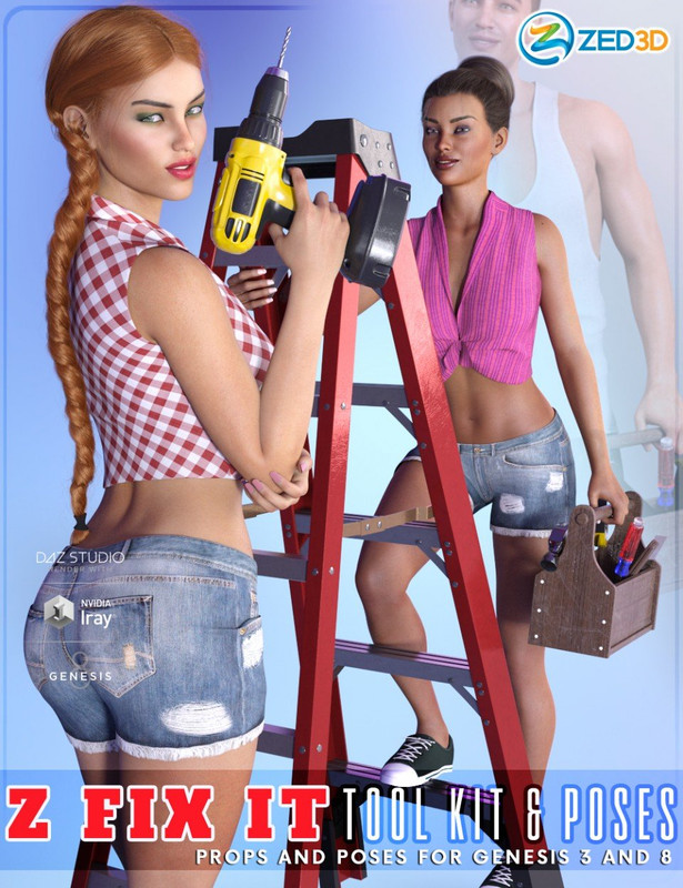 z fix it tool kit and poses for genesis 3 and 8 00 main daz3d