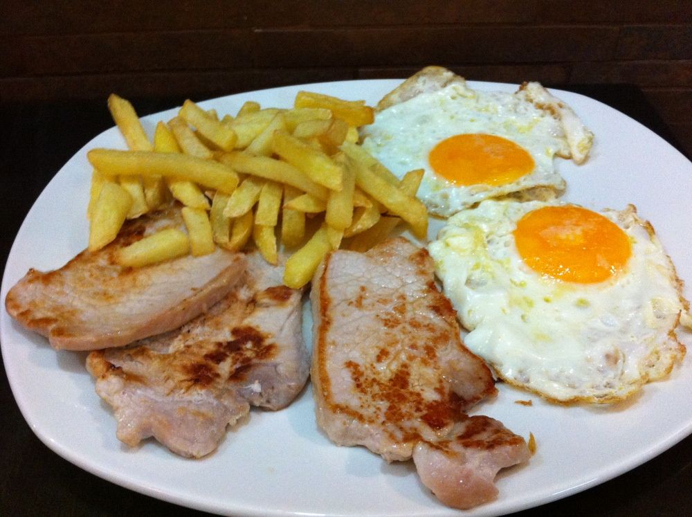 Plato lomo a la plancha