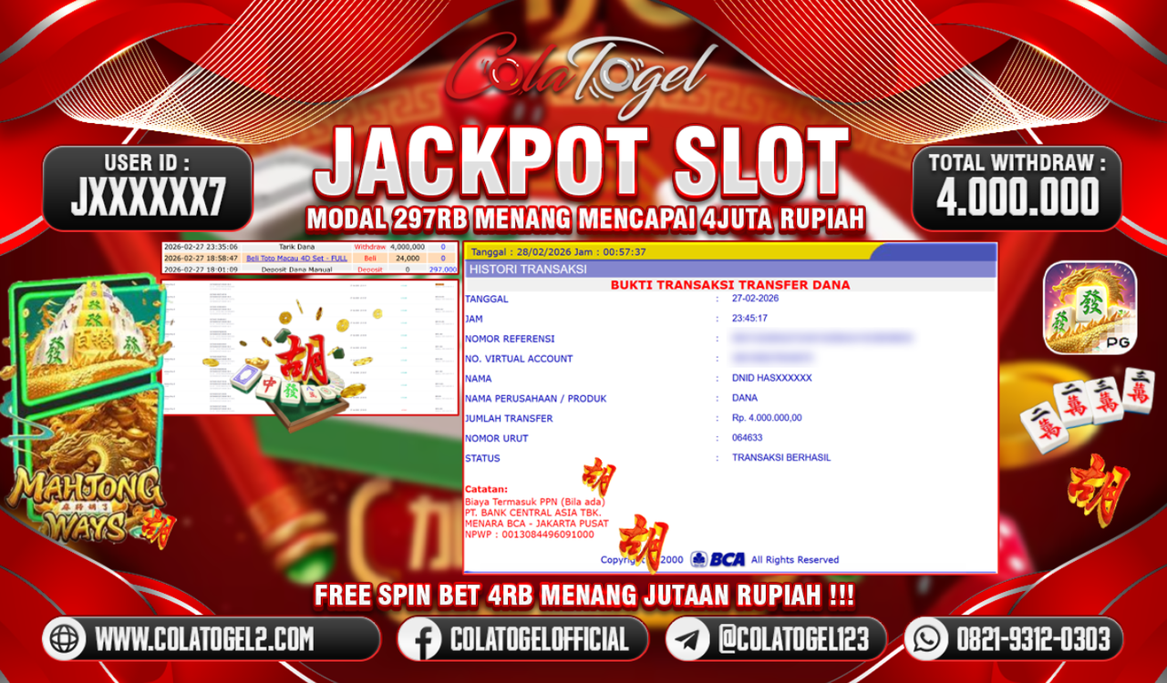 JACKPOT SLOT GACOR!!