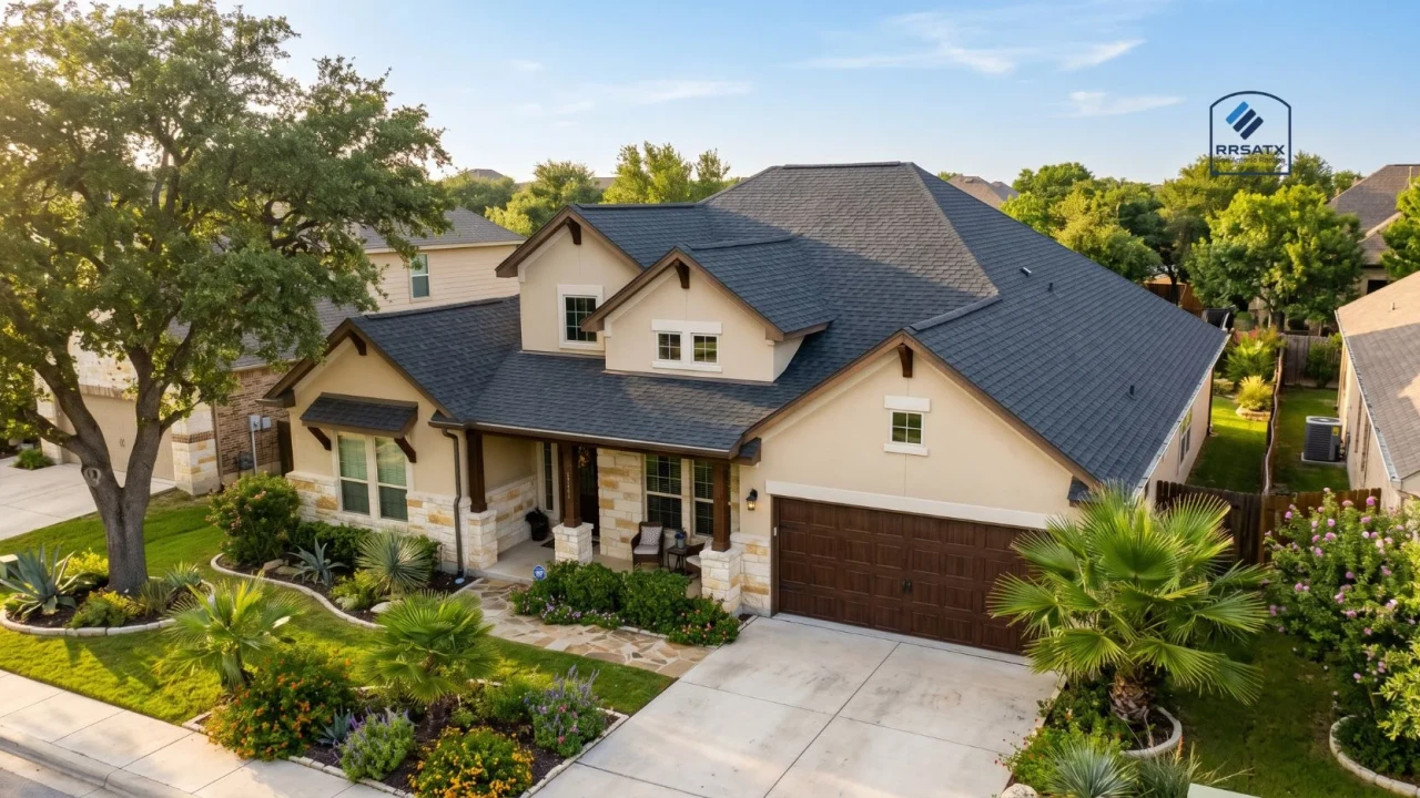 New residential asphalt shingle roof replacement on a San Antonio home