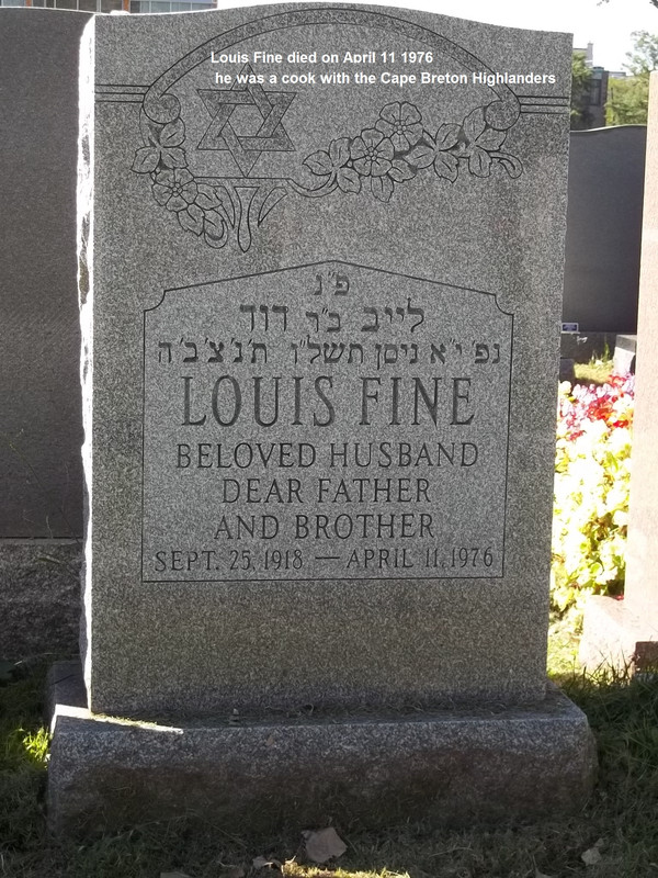 Louis Fine  died April 11 1976