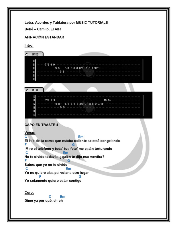 Bebé Camilo El Alfa Letra y Acordes by MUSICTUTORIALS_page-0001