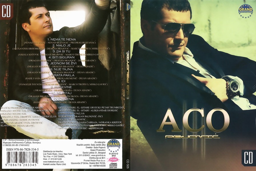 Aco Pejovic - 2010 - Nema te nema - prednja zadn