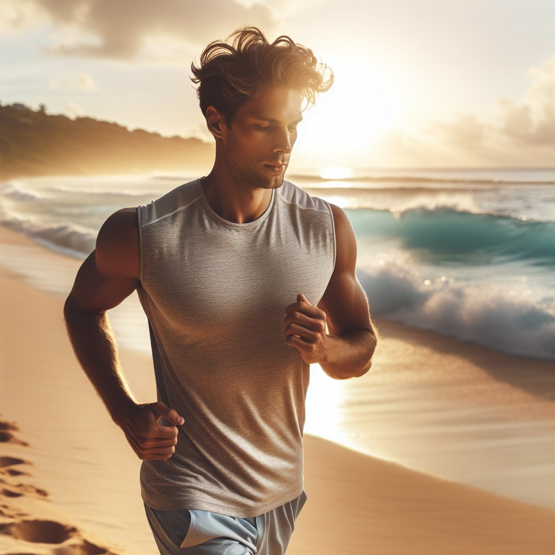 Person running outdoors