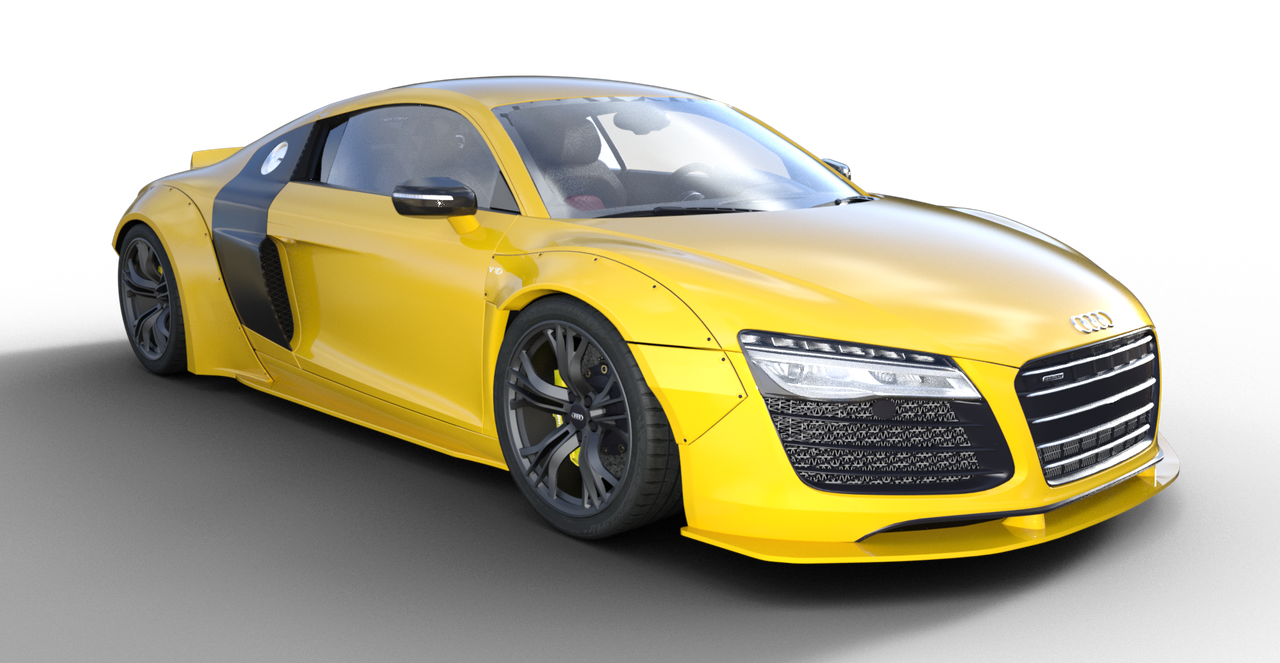 Audi R8 Liberty Walk for Daz3D