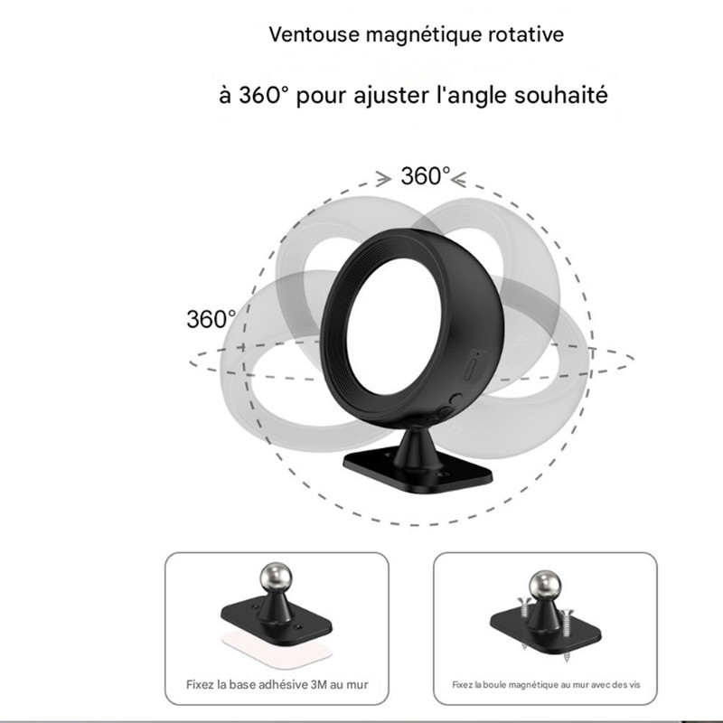 Lampe murale magnétique rechargeable