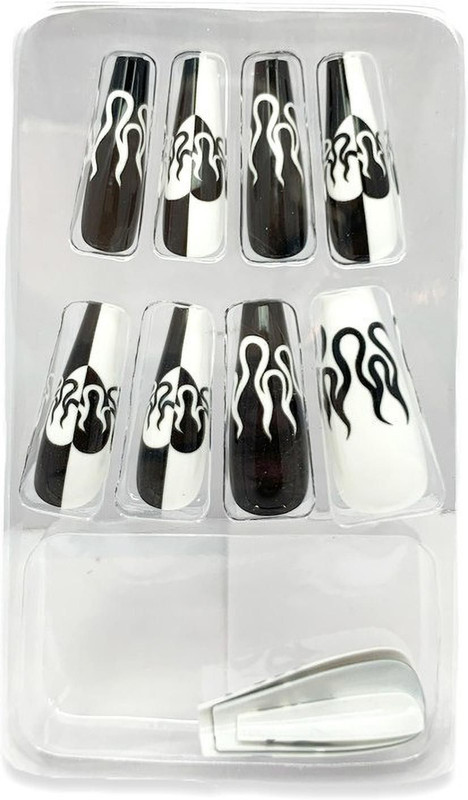 Daily Use Ballerina Nails 12pcs Designer Designer (alabaster)