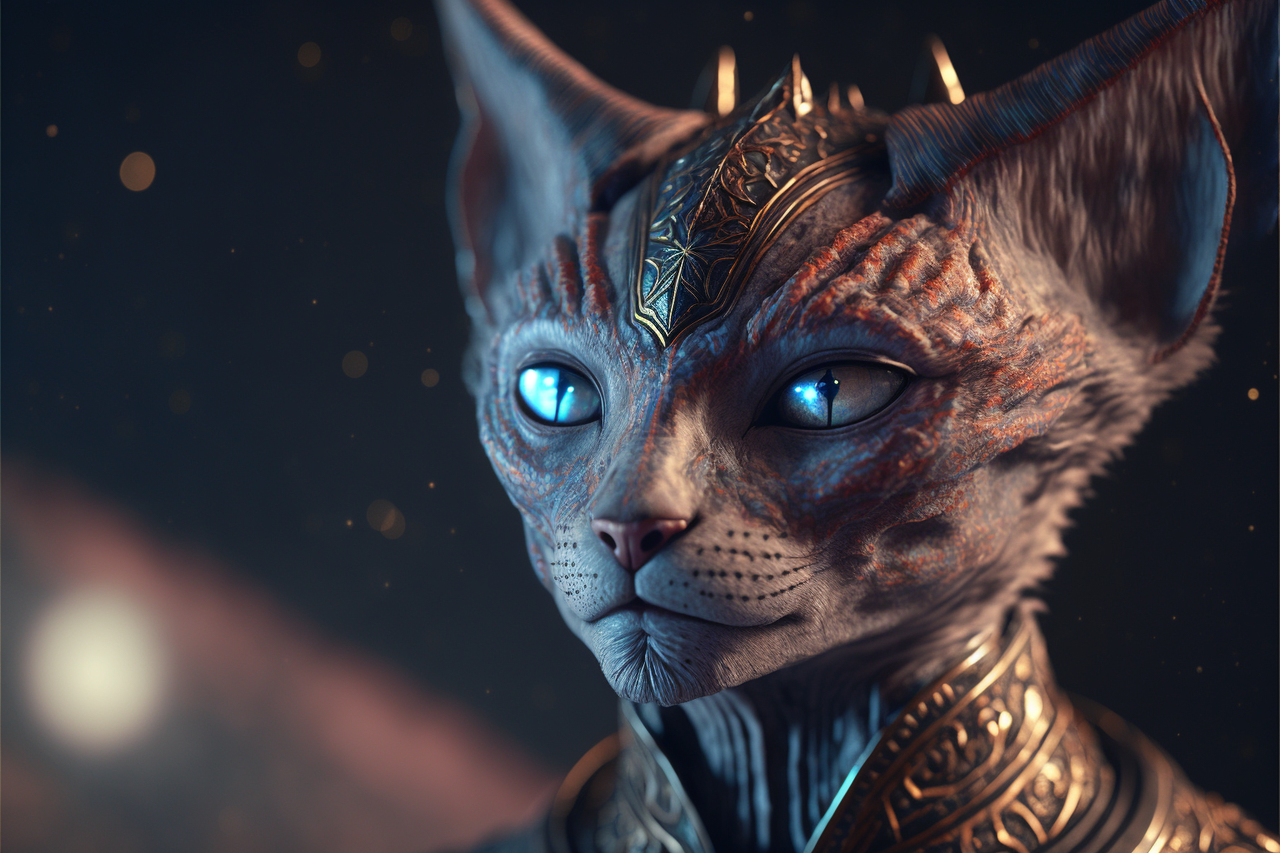 truesight91_An_alien_feline_star_woman_s