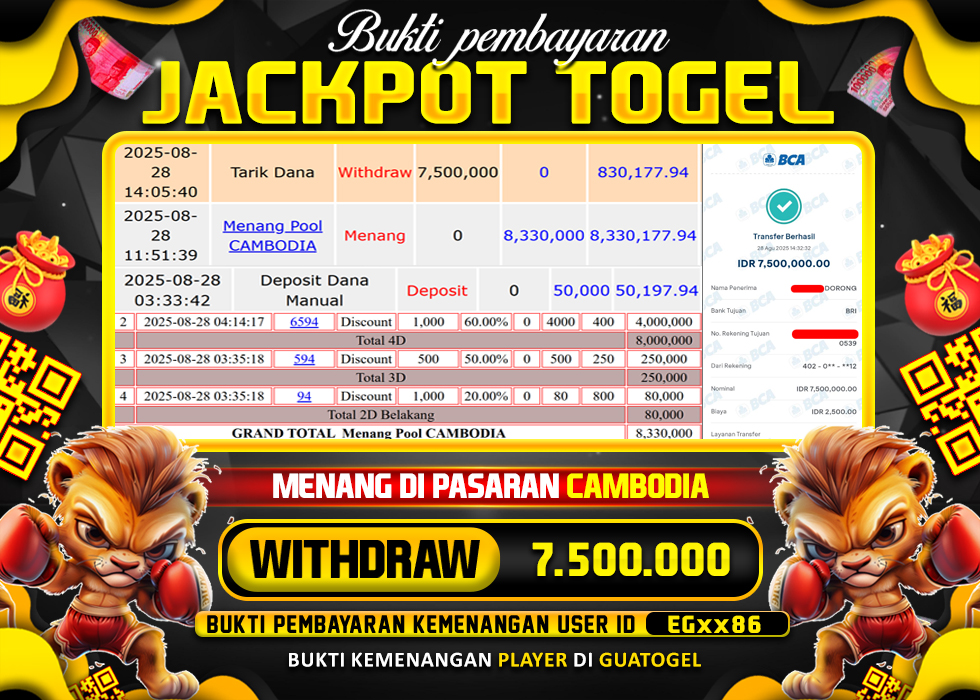 BUKTI JACKPOT LUNAS GUATOGEL