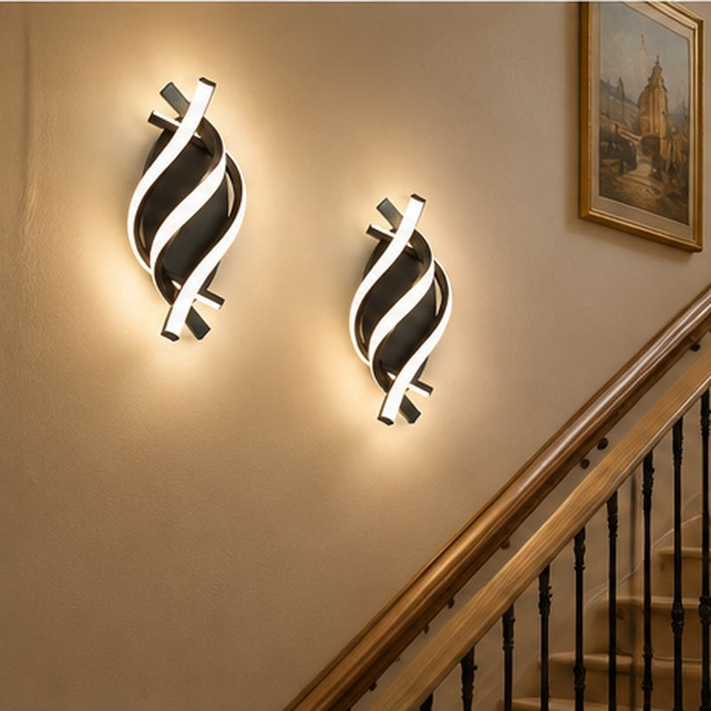 Deux luminaires assortis – Composition équilibrée