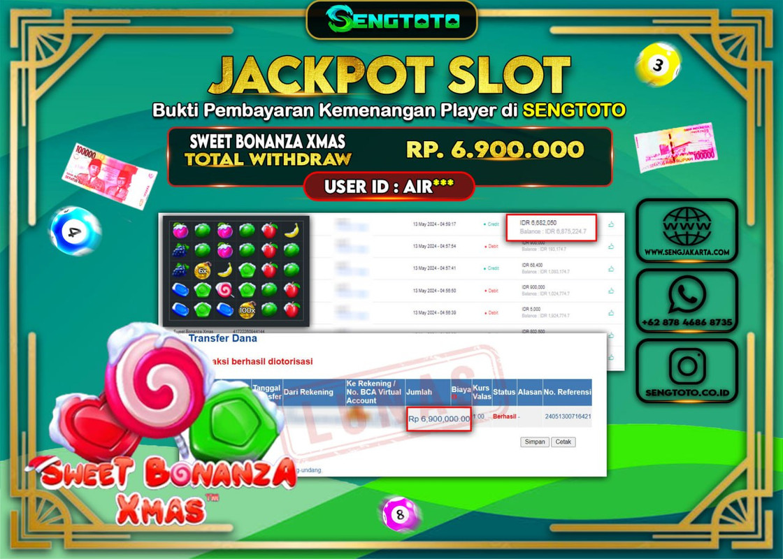 BUKTI PEMBAYARAN SLOT SWEET BONANZA XMAS