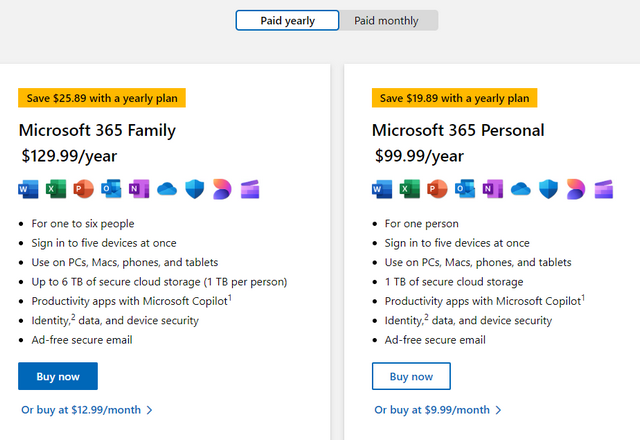 Microsoft 365 subscription