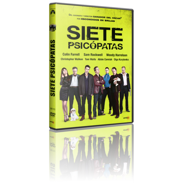 Portada - Siete Psicópatas [DVD9Full] [PAL] [Cast/Ing/Cat] [Sub:Varios] [2012] [Comedia]