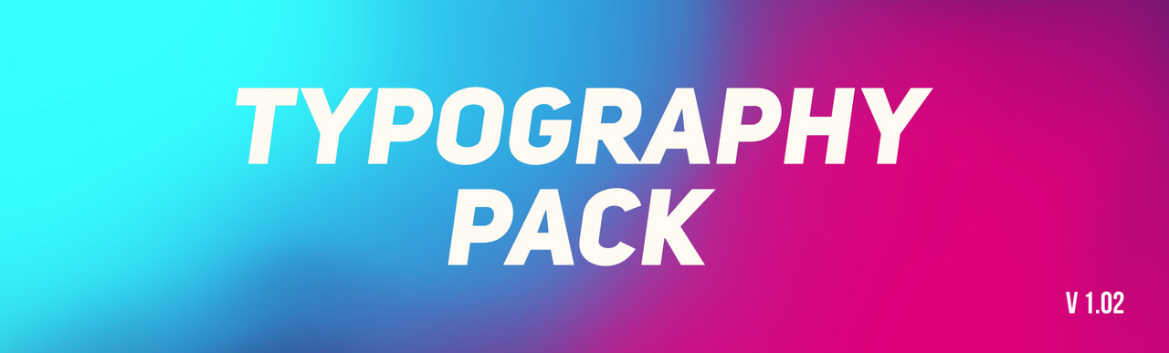 Typography Pack - 1