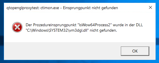 Agfeo-Fehlermeldung bei VMware-Tools