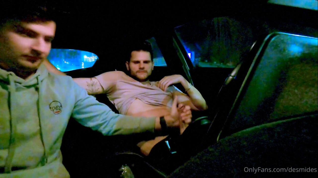 Giving A Hot Blowjob And Handjob To The Uber Driver In His Car – Desmides