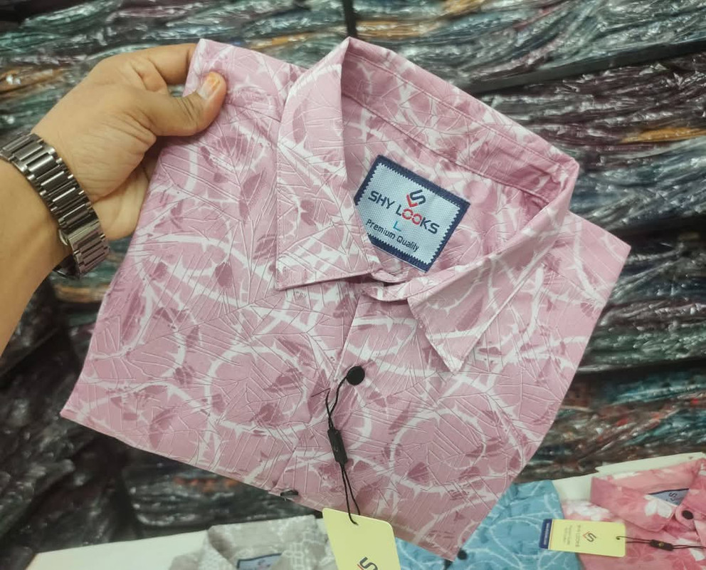 ঈদ স্পেশাল পিউর কটন ফুল স্লিভ প্রিন্ট শার্ট ফর মেনস – শাই লুক্স থেকে এক্সক্লুসিভ কালেকশন