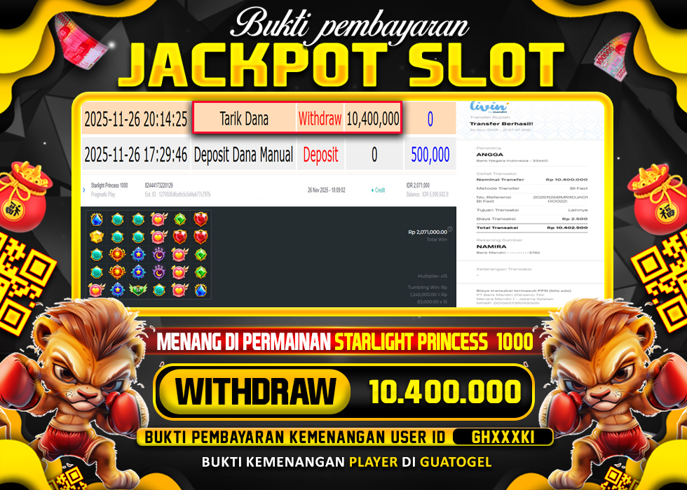 BUKTI JACKPOT LUNAS GUATOGEL