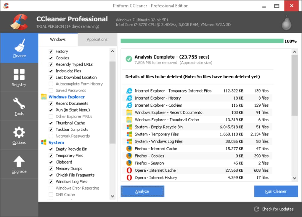CCleaner Professional Limpia, optimiza y ajusta tu PC 2
