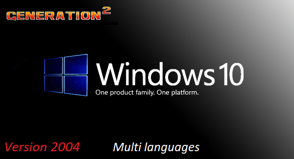 Windows 10 Pro 20H1 Version 2004 Build 19041.264 3in1 X64 OEM Multilanguage PreActivated - May 2020