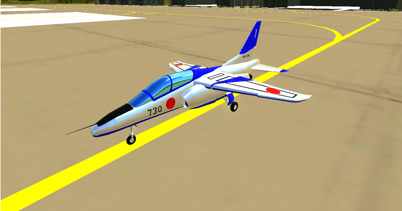 SimplePlanes | Kawasaki T-4 (Blue Impulse)