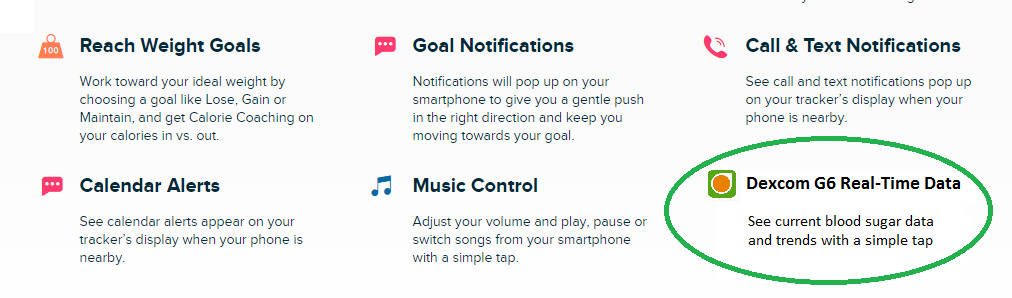 does dexcom g6 work with fitbit