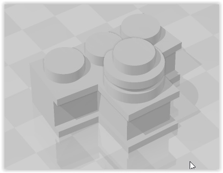 Base curva 3 mas 1 con pedestal