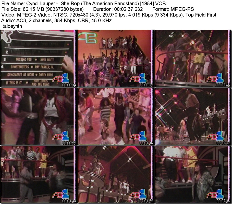 Cyndi Lauper -  She Bop (The American Bandstand) [1984].VOB_tn
