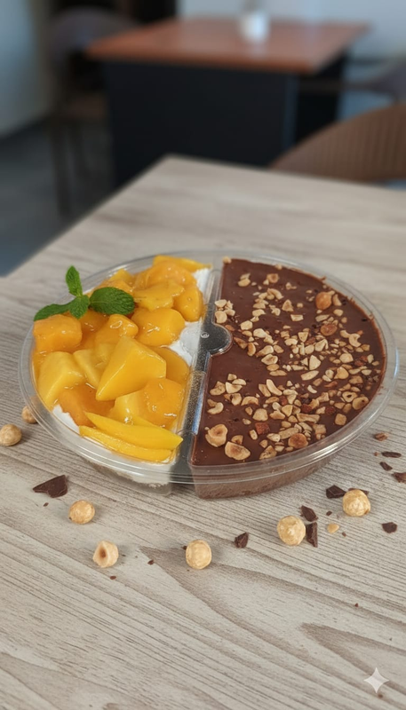 كنافة ميكس نوتيلا و مانجو